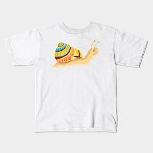 Stylized Snail Kids T-Shirt